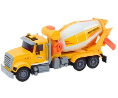 Lean Toys Geltonas betono maišytuvas su trinties pavara