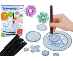 Lean Toys Geometrinis rinkinys su spirografu ir modelinu