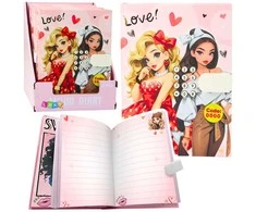 Lean Toys Mergaičių dienoraštis su kodu ir melodijomis