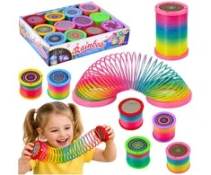 Lean Toys LED šviesos spyruoklė daugiaspalvė