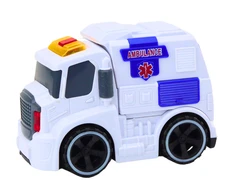 Lean Toys Žaislinė greitosios pagalbos mašina su šviesomis ir garsais