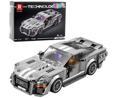 Lean Toys Konstruktorius GT500 automobilis 437 detalės pilkas