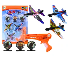Lean Toys Lėktuvėlių šaudymo rinkinys su pistoleto paleidikliu