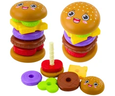 Lean Toys Dėlionė vaikams 7 dalių burgerio tema