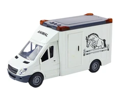 Lean Toys Žaislinė arklių transporto priemonė su šviesomis ir garsais