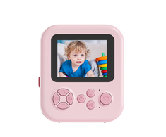 Lean Toys Vaikų momentinis fotoaparatas su terminiu spausdintuvu Unicorn Rožinė