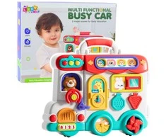Lean Toys Interaktyvi edukacinė mašinėlė su šviesomis ir garsais, spalvota