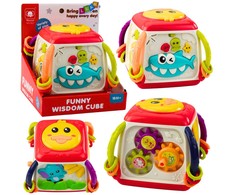 Lean Toys Interaktyvus edukacinis kubas mažyliams