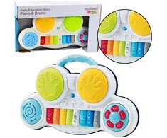 Lean Toys Interaktyvus muzikos žaislas „Pianinas su būgnais“