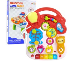 Lean Toys Interaktyvus edukacinis staliukas vaikams su švieselėmis ir garsais 6-in-1