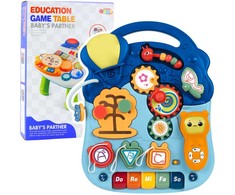 Lean Toys Interaktyvus edukacinis staliukas 6-in-1 su šviesomis ir garsais