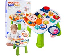 Lean Toys Interaktyvus edukacinis staliukas vaikams su švieselėmis ir garsais 6-in-1
