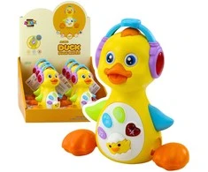 Lean Toys Interaktyvi muzikinė antis vaikams, aukštis 17,5 cm