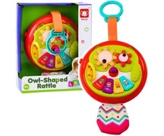 Lean Toys Interaktyvus pelėdos pakabukas su garsu ir judančiais elementais
