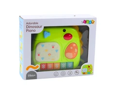 Lean Toys INTERAKTYVUS PIANINAS ŽALIAS DINOZAURAS