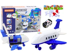 Lean Toys Interaktyvus lėktuvas ir policijos stotis 2in1