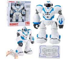 Lean Toys Interaktyvus nuotoliniu būdu valdomas robotas U ICTORY 16 funkcijų mėlynas