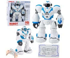 Lean Toys Interaktyvus nuotoliniu būdu valdomas robotas U ICTORY 16 funkcijų mėlynas