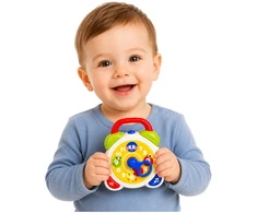 Lean Toys Interaktyvus mokomasis žadintuvas daugiaspalvis