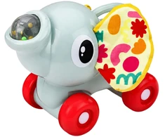 Lean Toys Interactive Sensory Toy Elephant Car for Toddlers Gray