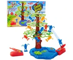 Lean Toys Žaidimas Jumping Monkeys medyje su ežeru ir krokodilu