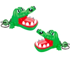 Lean Toys Žalias Krokodilo Pakabuko Žaislas su Skambučiu