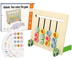 Lean Toys Edukacinis žaidimas Import LEANToys Four Colours Animals