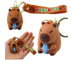 Lean Toys Pakabukas raktams silikoninis bebras su delfinu