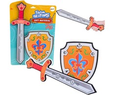 Lean Toys Vaikiškas riterio rinkinys su skydu ir kardu iš EVA putplasčio