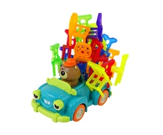 Lean Toys Žaidimas krentančios kedės ir judantis automobilis