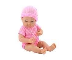Lean Toys Kūdikis lėlė su rožiniais drabužiais LeanToys