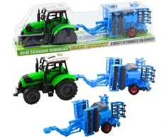 Lean Toys Traktorius su lėkštiniu skutiku