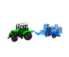 Lean Toys Traktorius su lėkštiniu skutiku