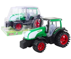 Lean Toys Žalias Didelis Ūkio Traktorius su Važiavimo Funkcija