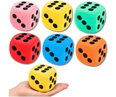 Lean Toys Kauliukas 8 × 8 cm