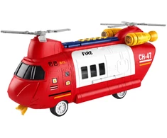 Lean Toys Gaisrinis transportinis lėktuvas 43×16×18 cm 6 vnt.