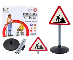 Lean Toys Didaktinis kelio ženklas „Kelio darbai“ 70 cm