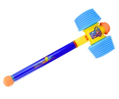 Duży Žaislinis plaktukas 60 cm, mėlynas, minkštas
