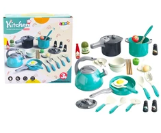 Lean Toys Vaikų virtuvės rinkinys su 33 elementais