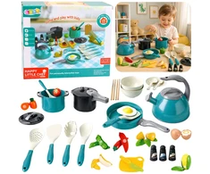Lean Toys Virtuvės rinkinys turkio spalvos 33 vnt.