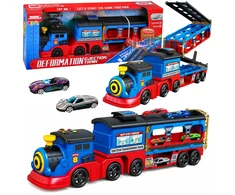 Lean Toys Lokomotyvas-transporteris 133 cm 2 vnt.
