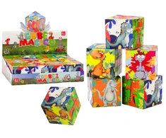 Lean Toys Dėlionė Kubo Dinozaurų Motyvais