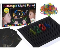 Dėlionė Lean Toys 3D lenta su smeigtukais, 180 d.