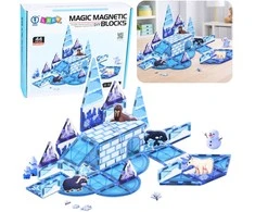 Lean Toys Magnetiniai blokeliai 44vnt.