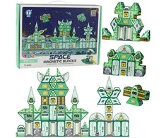 Lean Toys Magnetiniai konstruktoriai vaikams 172 dalys