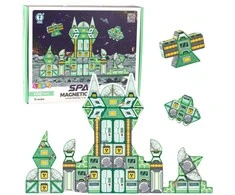 Lean Toys Kosminiai magnetiniai blokeliai 108 vnt.