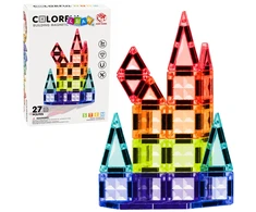 Lean Toys Magnetinės plokštelės 27 vnt.