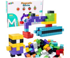 Lean Toys Magnetiniai konstruktoriaus blokeliai 96 vnt.