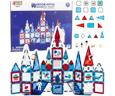 Lean Toys Magnetinis konstruktorius Window Art X6010, 90 vnt.