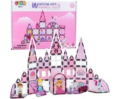 Lean Toys Magnetinis konstruktorius mergaitėms, 50 vnt.